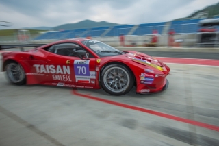 Asian Le Mans Series 2013 - Round 1 - 3 Hours of Inje - Kamui Kobayashi - Naoki Yokomizo - Taisan Ken Endless- Ferrari 458 GT2 / Image: Copyright www.asianlemansseries.com