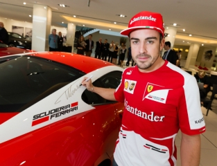 Ferrari Australia with Fernando Alonso at Zagame / Image: Copyright Ferrari