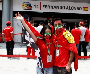 FIA Formula 1 World Championship 2014 - Round 2 - Grand Prix Malaysia - Scuderia Ferrari Fans / Image: Copyright Ferrari