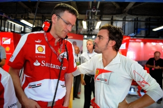 FIA Formula One World Championship 2013 - Round 12 - Grand Prix of Italy - James Allison and Fernando Alonso / Image: Copyright Ferrari
