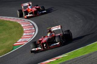 FIA Formula One World Championship 2013 - Round 15 - Grand Prix of Japan - Felipe Massa - Ferrari F138 - S/N 298 - Fernando Alonso - Ferrari F138 - S/N 299 / Image: Copyright Ferrari