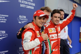 FIA Formula One World Championship 2013 - Round 2 - Grand Prix Malaysia - Felipe Massa and Fernando Alonso / Image: Copyright Ferrari