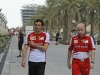 FIA Formula 1 World Championship 2013 - Round 4 - Grand Prix Bahrain - Pedro de la Rosa and Simone Resta / Image: Copyright Ferrari