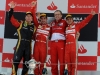 FIA Formula 1 World Championship 2013 - Round 5 - Grand Prix Spain - Fernando Alons, Felipe Massa and Stefano Domenicali / Image: Copyright Ferrari