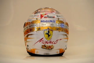 FIA Formula 1 World Championship 2013 - Round 6 - Grand Prix Monaco - Fernando Alonso`s helmet / Image: Copyright Ferrari