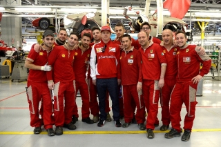 Simulator work and a factory stroll for Kimi / Image: Copyright Ferrari