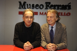 Museo Ferrari - California Dreaming Exhibition 2014 - Ferrari Chairman Luca di Montezemolo and Sergio Marchionne / Image: Copyright Ferrari