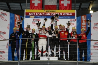 The AF Corse Ferrari 458 wins the 12H Italia-Mugello / Image: Copyright Ferrari