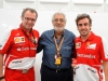 FIA Formula One World Championship 2013 - Round 15 - Grand Prix of Japan - Stefano Domenicali, Plácido Domingo and Fernando Alonso / Image: Copyright Ferrari