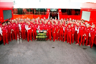 Formula 1 Tests Jerez 28.01. - 31.01.2014 - Even in Jerez #ForzaMichael! / Image: Copyright Ferrari
